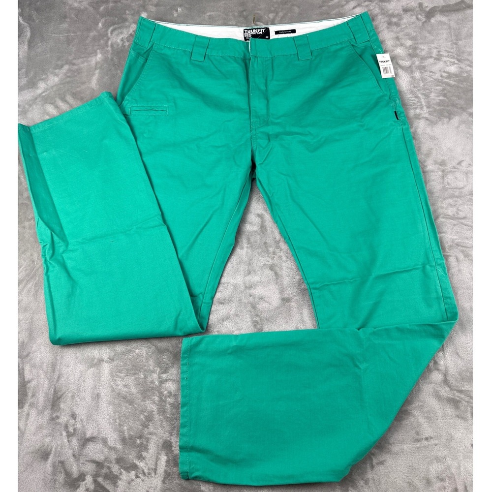 Trukfit Respect Few Mens 40x36 Vivid Green Straight Leg Chino Pants